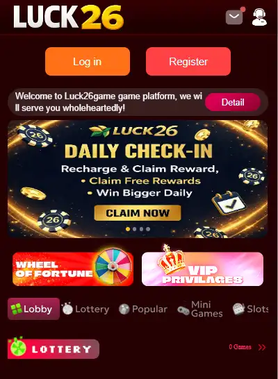 luck 26 game interface