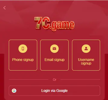 7cgame register login sign up