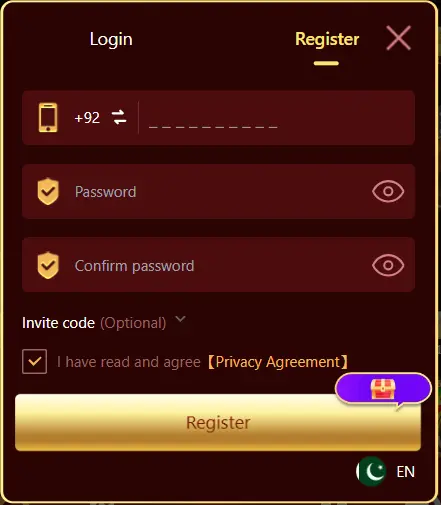 pk686 game register
