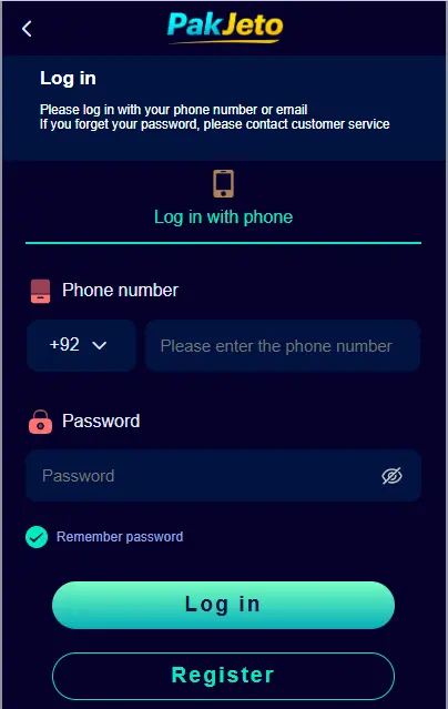 Pak Jeto Game Login, Register, image